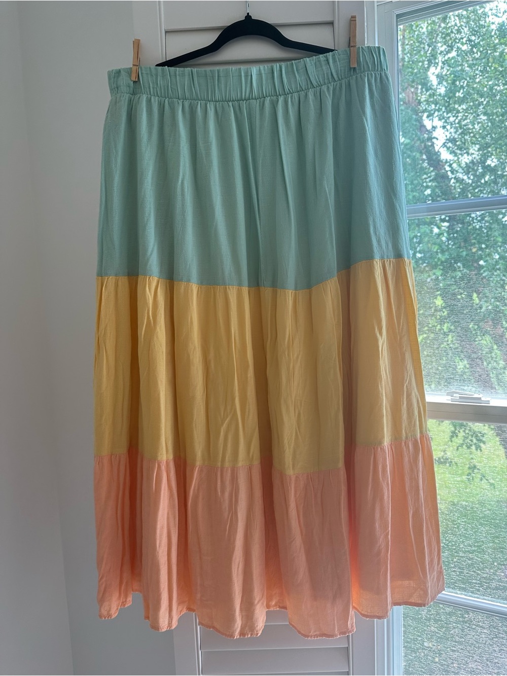 Torrid Colorblock Tiered Maxi Skirt Size 2 (2X) - Picture 4 of 13